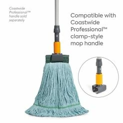 Budget ✔️ Wet Mops Coastwide Professional™ Looped-End Wet Mop Head, Medium, Recycled PET, 5" Headband, Blue (CW57752) 🌟 -Cleaning Tools Sales unnamed file 920