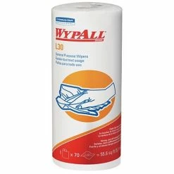 Coupon 🎁 WypAll® Wipers WYPALL L30 Durable Fibers Wipers, White, 70 Wipers/Roll, 24 Rolls/Carton (05843) 🥰