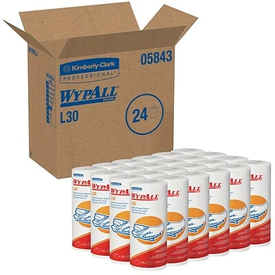 Coupon 🎁 WypAll® Wipers WYPALL L30 Durable Fibers Wipers, White, 70 Wipers/Roll, 24 Rolls/Carton (05843) 🥰 5 Coupon 🎁 WypAll® Wipers WYPALL L30 Durable Fibers Wipers, White, 70 Wipers/Roll, 24 Rolls/Carton (05843) 🥰 - Image 3