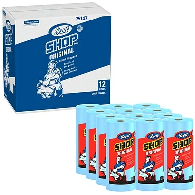 Brand new 👏 Scott® Shop Towels Scott Shop Original Paper Wipers, Blue, 55 Sheets/Roll, 12 Rolls/Carton (75147) 🤩 6 Brand new 👏 Scott® Shop Towels Scott Shop Original Paper Wipers, Blue, 55 Sheets/Roll, 12 Rolls/Carton (75147) 🤩 - Image 4