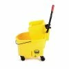 New 🎉 Rubbermaid® Mop Bucket/Wringer Rubbermaid WaveBrake® 2.0 Janitorial Side-Press Bucket And Wringer, 26 Quart, Yellow (FG748000YEL) 🔔 -Cleaning Tools Sales unnamed file 985