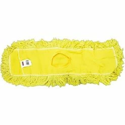 Cheapest 🎁 Brooms Rubbermaid Commercial Trapper Commercial Dust Mop Looped-end Launderable 5" X 24" Yellow 🎉